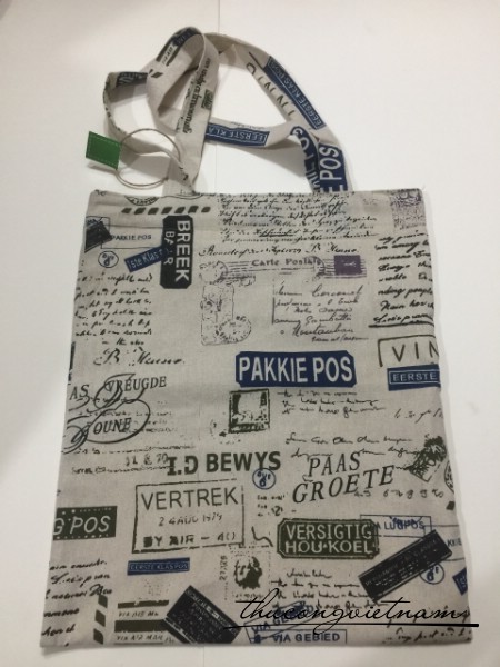 Túi tote vải vintage 35x40cm mẫu 17