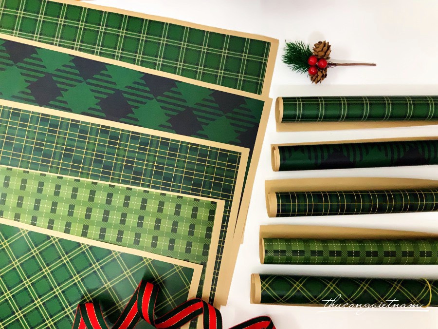 Set 5 Giấy Gói Quà Kraft Nhật A3