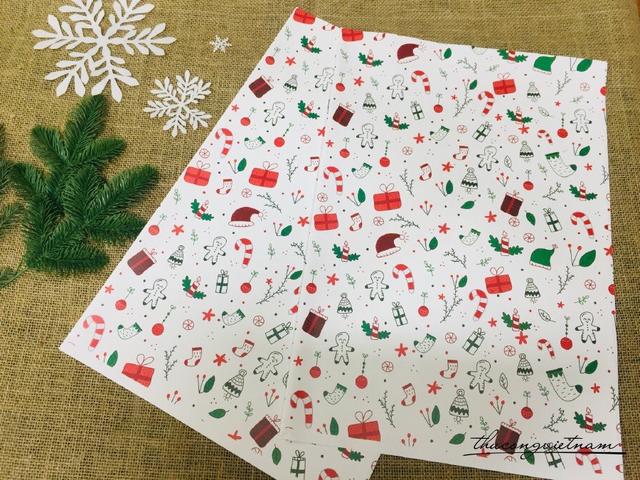 Giấy gói quà Giáng Sinh - Mẫu N15