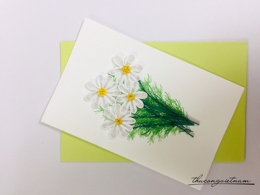 Thiệp quilling 7*11cm - M1 Thiệp quilling 7*11cm - M1