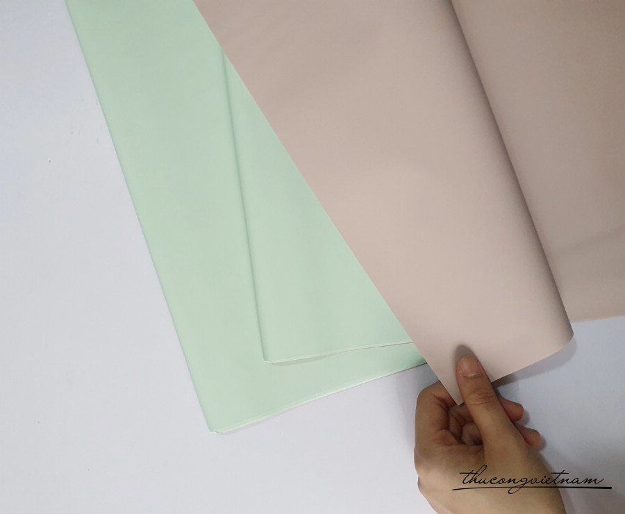  Giấy gói trơn 2 mặt khổ 58*58 cm - Màu xanh ngọc