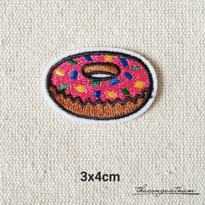 Miếng dán ủi Donut 3x4cm