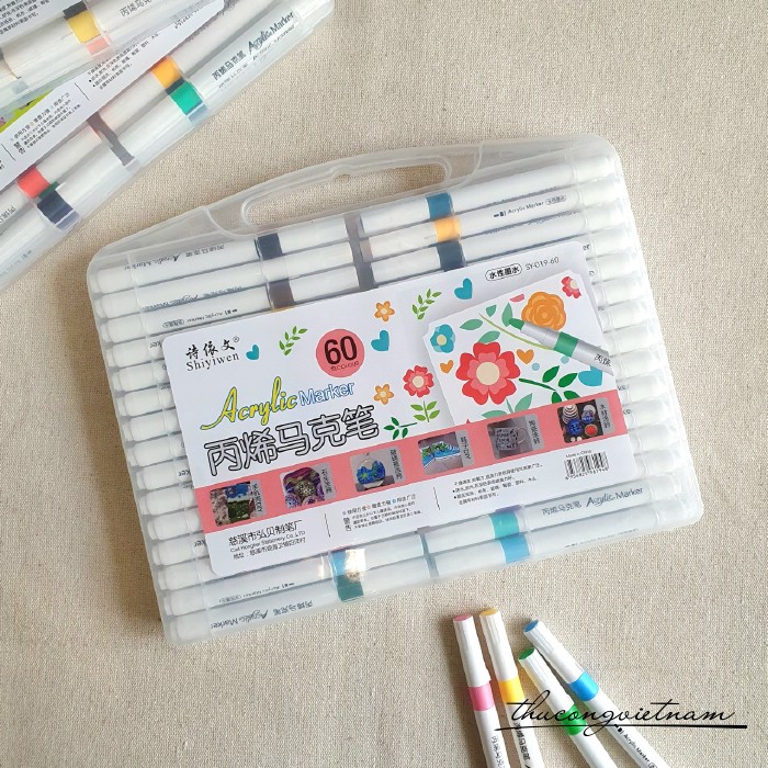 Bộ 60 bút màu Acrylic Marker 