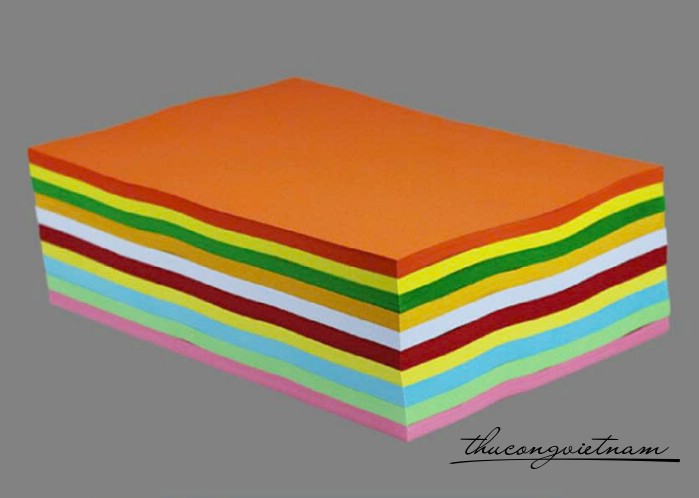 Giấy A4 nhiều màu 80gsm dùng gấp origami, in ấn