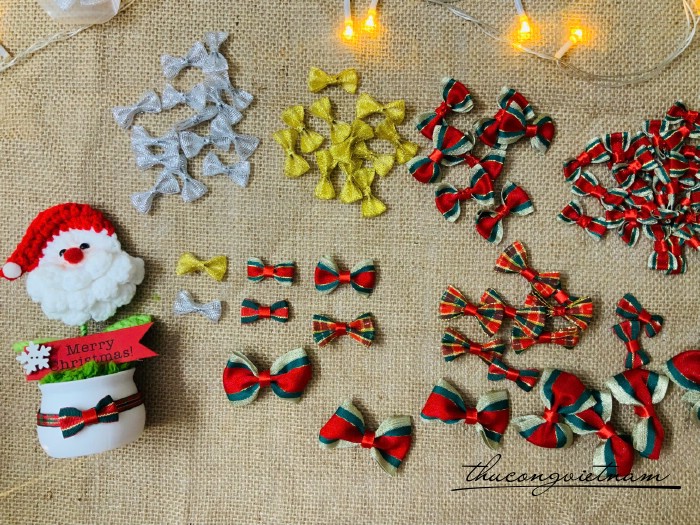 Nơ trang trí Giáng Sinh (nhiều mẫu)