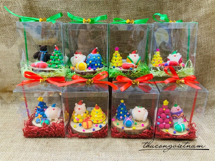 Hộp Mô Hình Đất Sét Noel 12x12cm