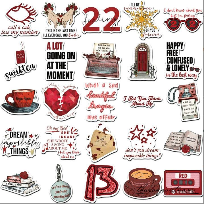 Sticker trang trí - Feeling & Quotes (50c)