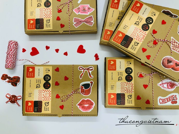 Hộp Giấy Kraft Nắp Gài Handmade (25*17*3cm)