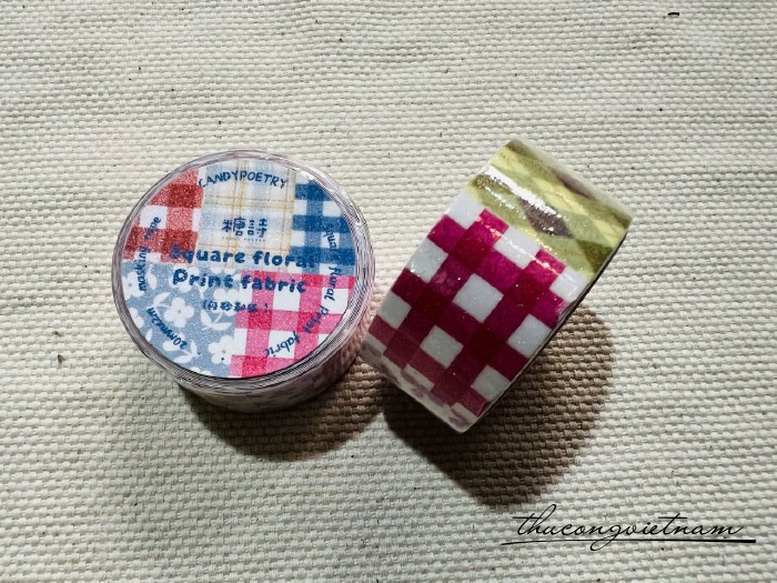 Băng keo giấy giả vải 2m bản 2cm 