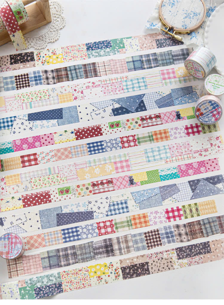 Băng keo giấy giả vải 2m bản 3cm 