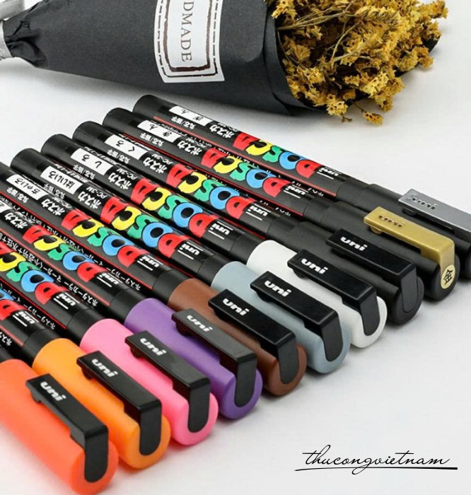 Bút vẽ Uni Posca PC1M ngòi 0.7mm (nhiều màu)