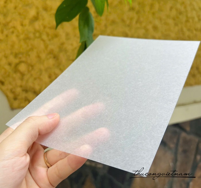 Tấm màng co nhiệt A4 - dày 0.3mm (loại mờ)