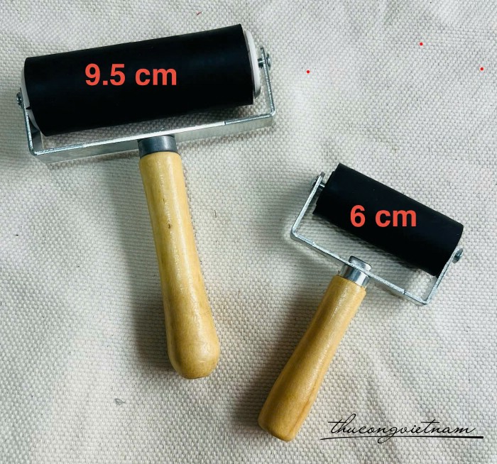 Con lăn gỗ dài 6cm - 10cm