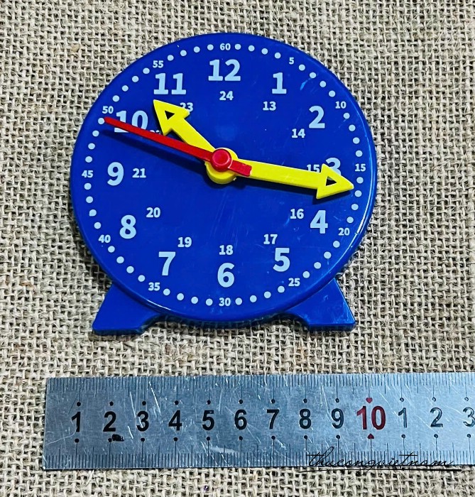 Mô hình đồng hồ học xem giờ 10cm