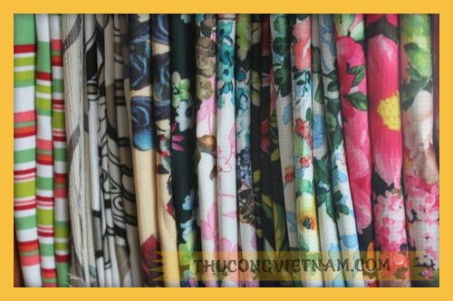 Vải hoa vinatge cotton thun nhẹ