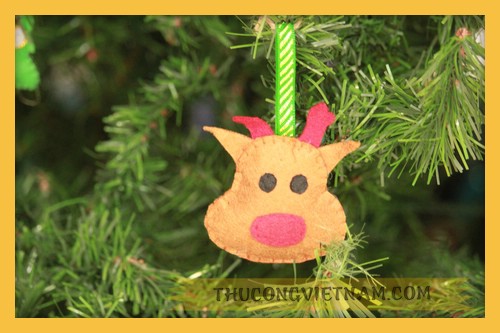Đồ treo tuần lộc Rudolph vải