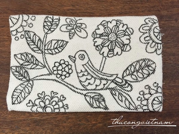 Ví vải bố vẽ tay