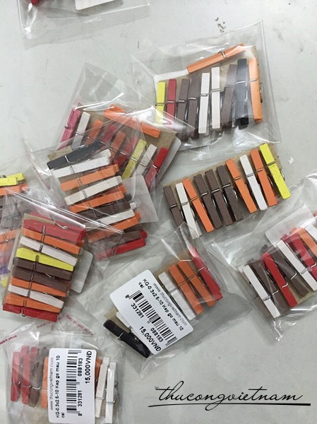 KG-0.3x2.5-10 Kẹp gỗ màu 10 cái
