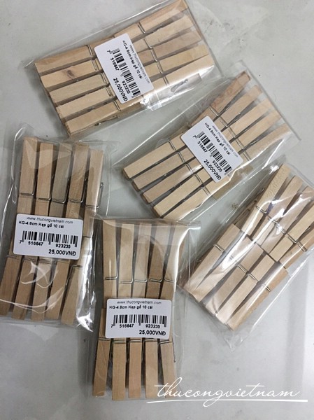 KG-4.8cm Kẹp gỗ 10 cái