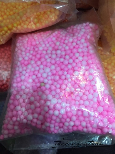 Hạt xốp hồng bịch nhỏ