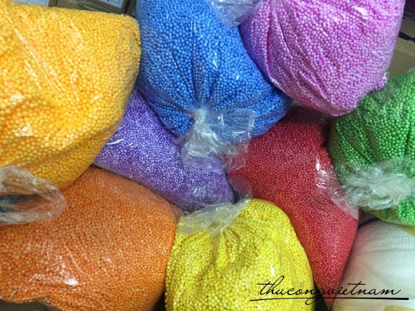 Hạt xốp màu 200gr 