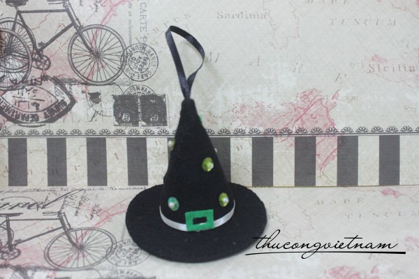 Phụ kiện Halloween nón phù thủy đen