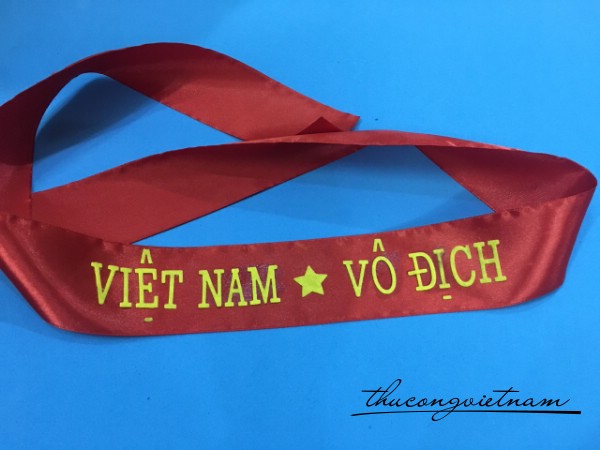 Băng rôn Việt Nam vô địch chữ nỉ